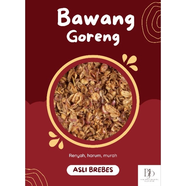 

Promo.. Bawang Goreng/Brambang Goreng Asli Brebes 1kg Premium 84