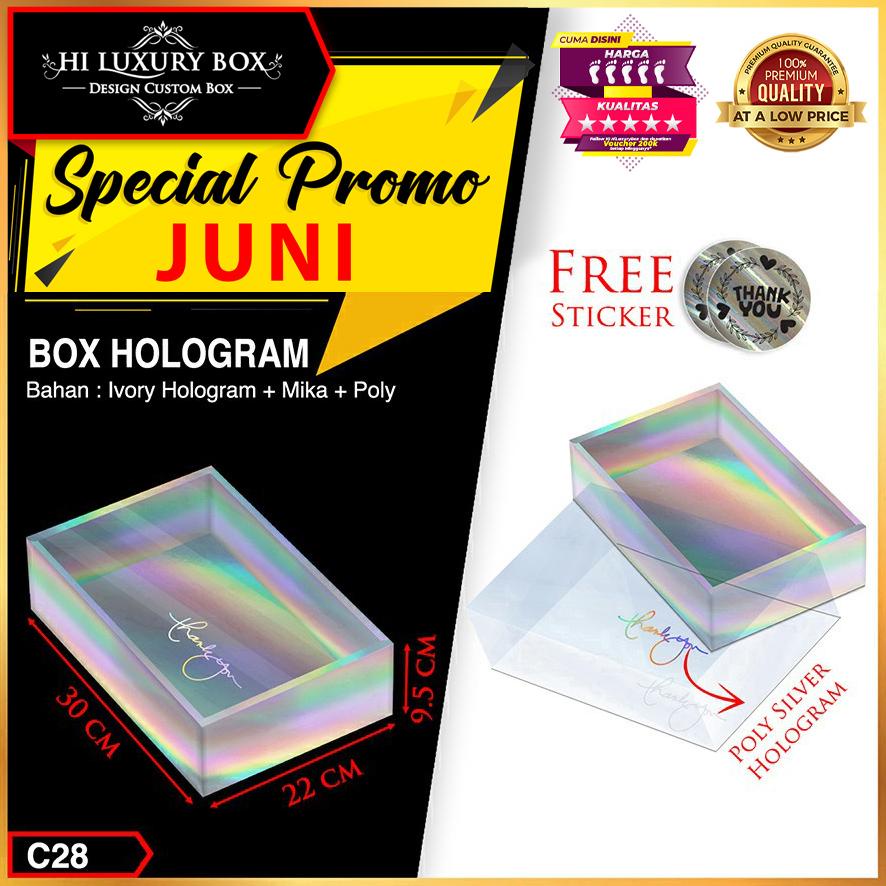 

New KOTAK KADO|HOLOGRAM|MIKA|GIFT|HADIAH|SOUVENIR|DUS|BOX|PACKAGING|C28