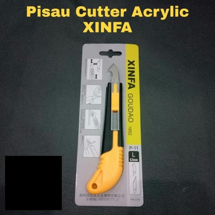 

Praktis Xinfa Cutter Pisau Alat Pemotong Acrylic Akrilik Mika Plastic Plastik