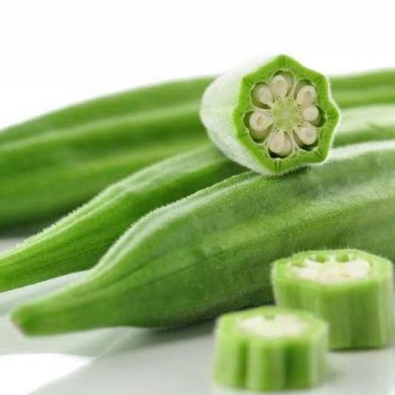 

⚡GROSIR⚡ Buah okra hijau segar