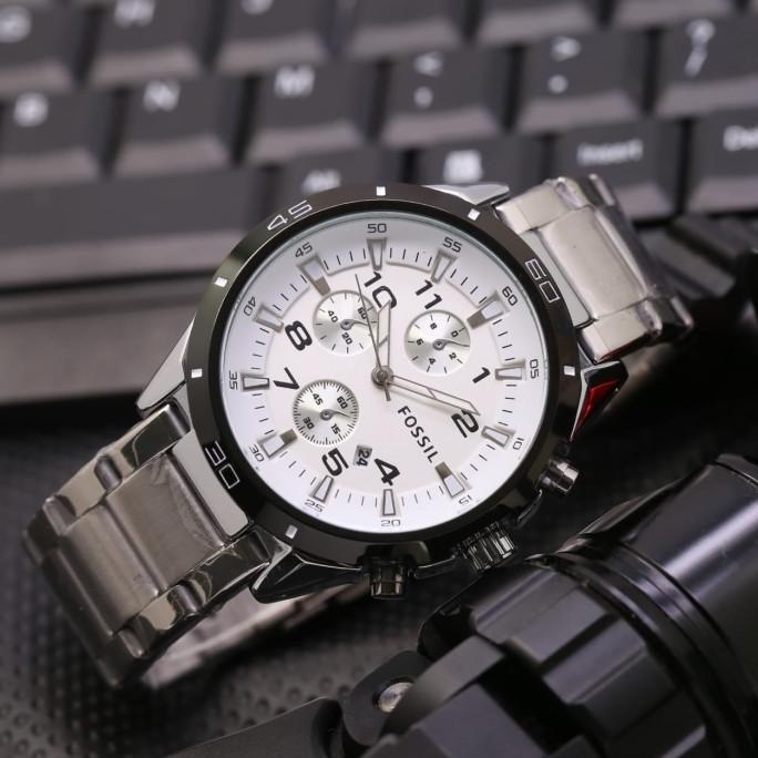 Trend Jam Tangan Pria Fossil Rantai Chrono Variasi Pengiriman Cepat