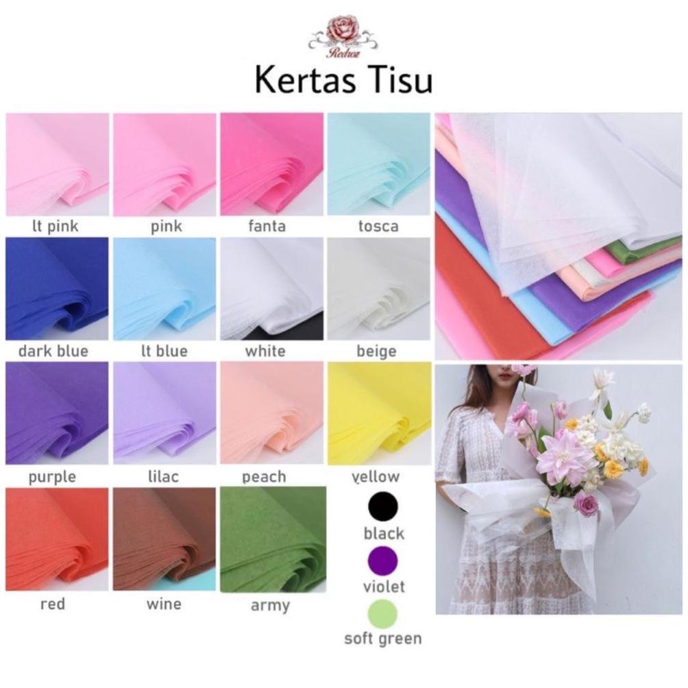 

Promo 1 Pack Kertas Tissue / Kertas Tisu Pembungkus Bunga