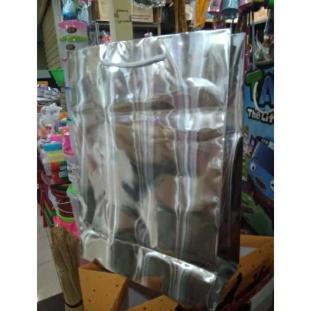 

New Paper bag buku silver terlaris dan murah/ isi 12 pcs(promo) habisin