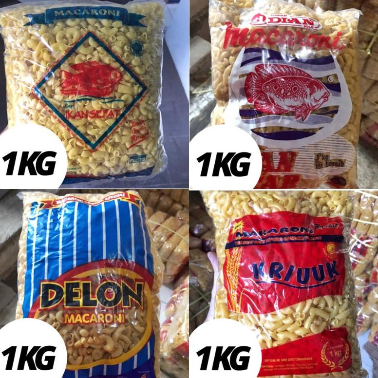 

New MAKARONI BANTET MURAH / MAKRONI MURAH / MAKARONI MENTAH / MAKRONI BANTAT KUNING ANEKA 1 KG