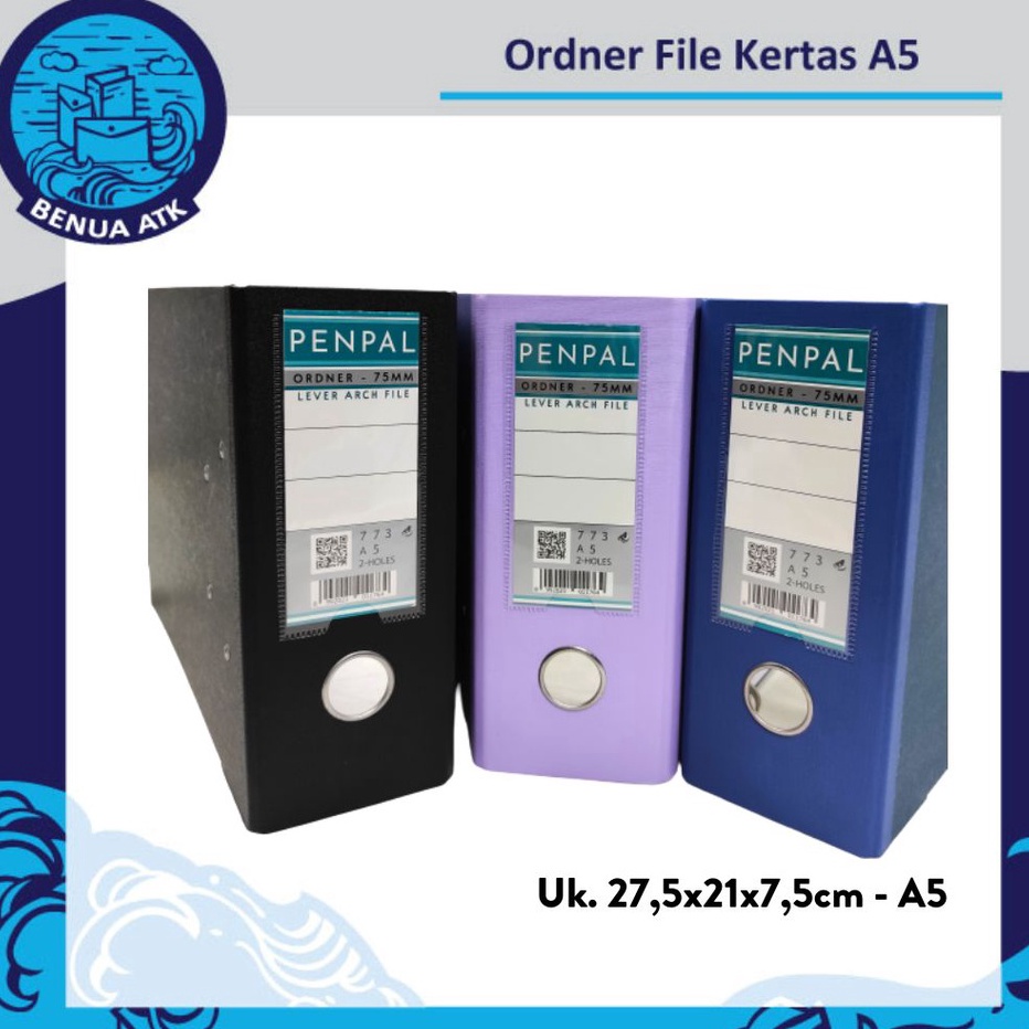 

Ready Stok Ordner / Lever Arch File Kertas A5 Penpal PL-773