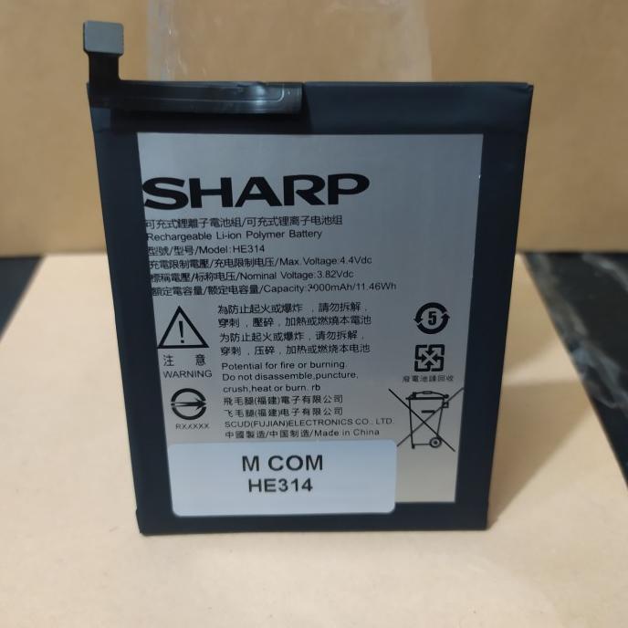 Baterai Sharp Aquos Z2 Batre Sharp A1 FS8002 HE314 Original