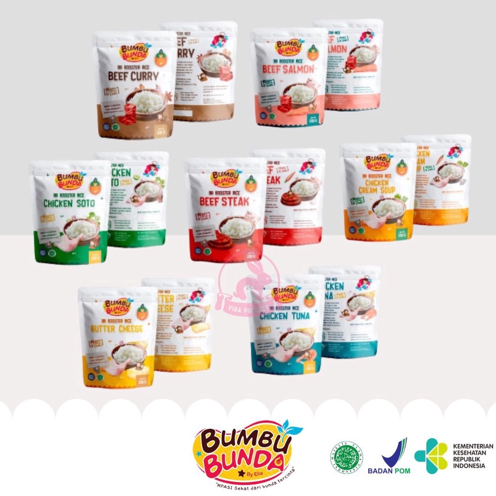 

Ready stock BUMBU BUNDA BY ELIA BOOSTER RICE 200G BEEF CHICKEN SALMON / BERAS PENAMBAH BERAT BADAN 34