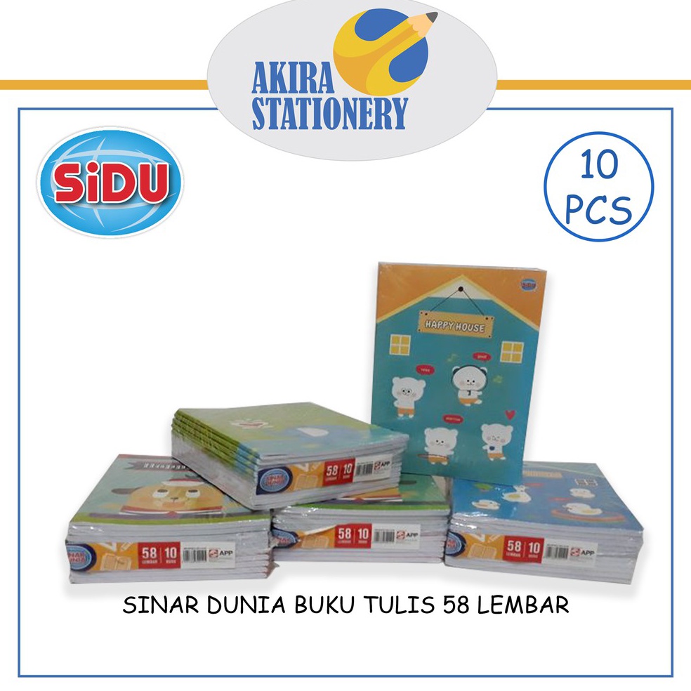 

✨TERBARU✨ BUKU TULIS SIDU / SINAR DUNIA 58 LEMBAR (10 PCS) 