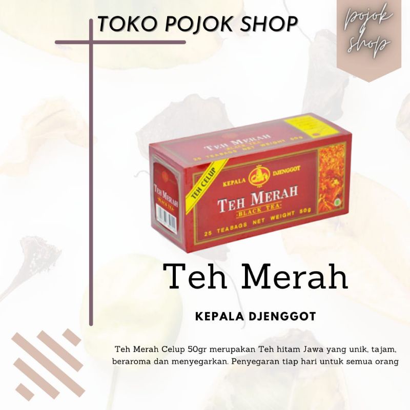 

Teh Merah Celup 50gr Kepala Djenggot