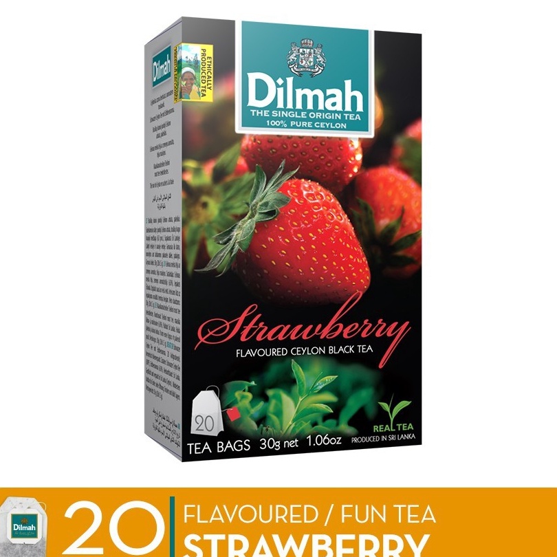 

[KODE 77] Teh Dilmah No Envelope 20 sachet Strawberry