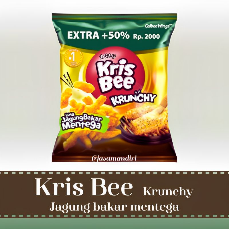 

Kris Bee Krunchy Jagung Bakar Mentega 15gr Kemasan Rp.2000