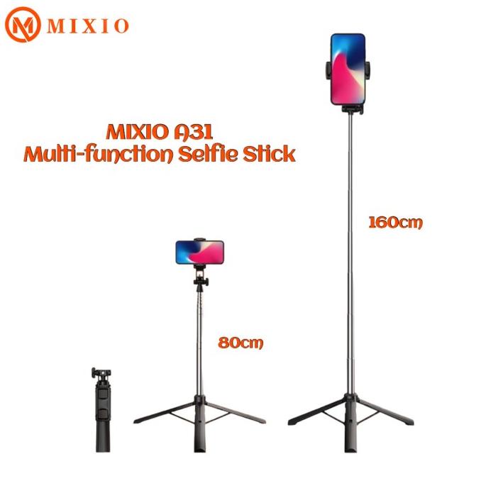 Mixio A31 Tongsis Bluetooth Selfie Stick Tripod