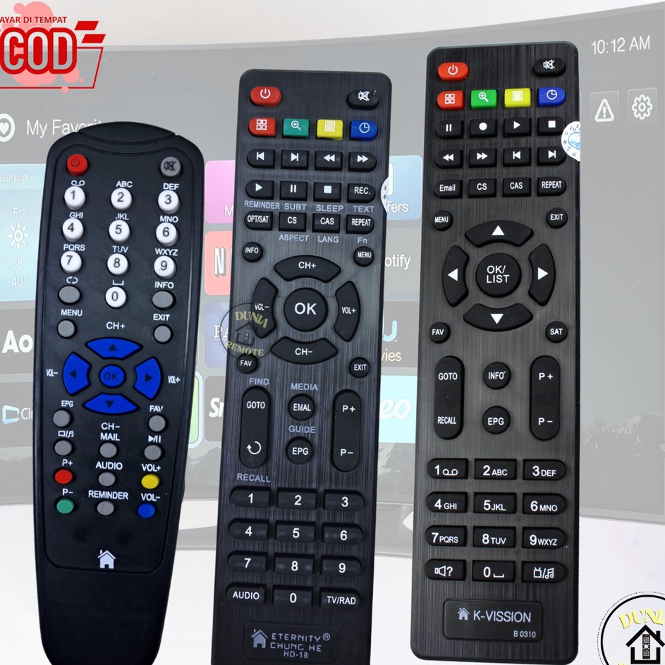 Star 6.6 Remot Remote Tv Digital Receiver Multi KVISION BROMO C1000 Hd18 C2000 Cartenz
