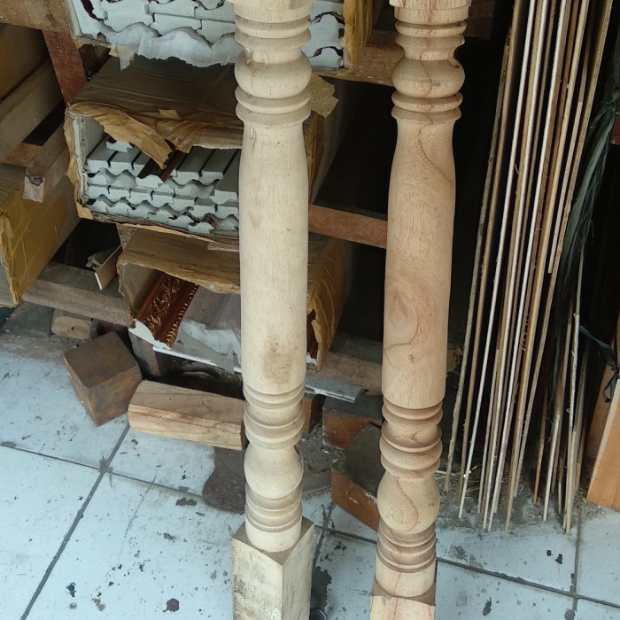 Terlaris Tiang Anak Pagar Pager Betawi Railing Tangga Kayu Bubut Pembatas