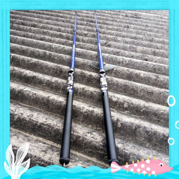 Joran Pancing Udang Lentur Carbon Fiber 2 Segments - Taffsport