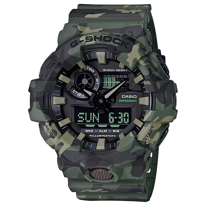 DISKON SPESIAL CASIO G-SHOCK GA-700CM-3A / GSHOCK GA700CM ORIGINAL & BERGARANSI TERBARU