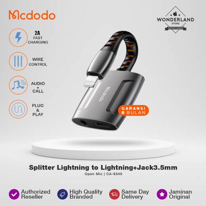 Mcdodo Splitter Lightning To Lightning + Jack 3.5Mm Converter Ca-6340