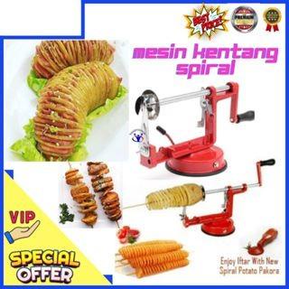 Alat Pemotong Kentang Spiral / Mesin Cetakan Kentang Spiral Ulir