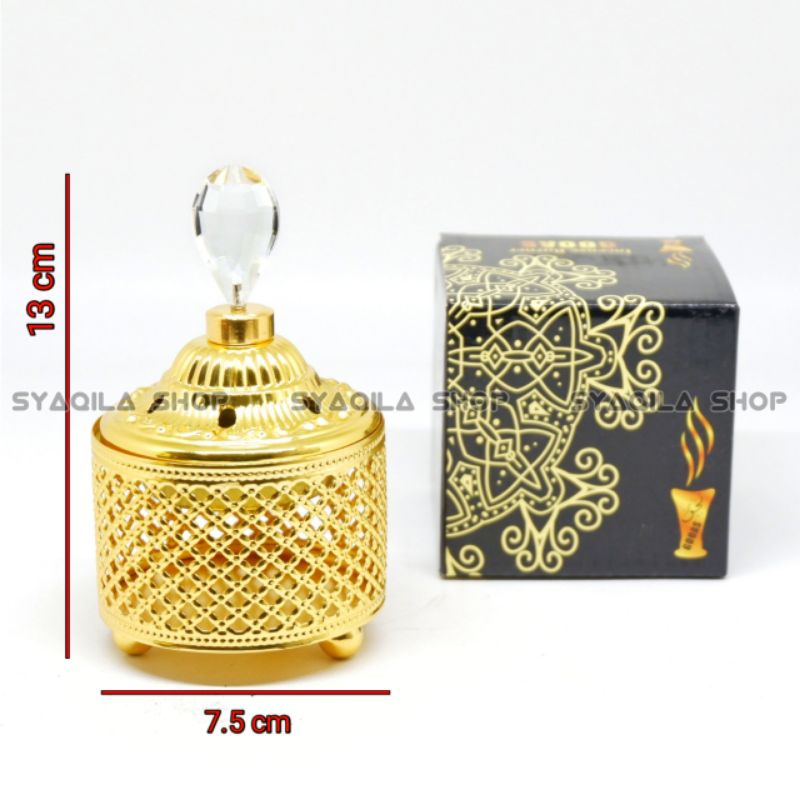 PAKET MURAH 1 SET BUKHUR TEMPAT BUHUR ARANG MAGIC MABKHARA GOLD BAKHOOR PRAPEN ARANG AJAIB