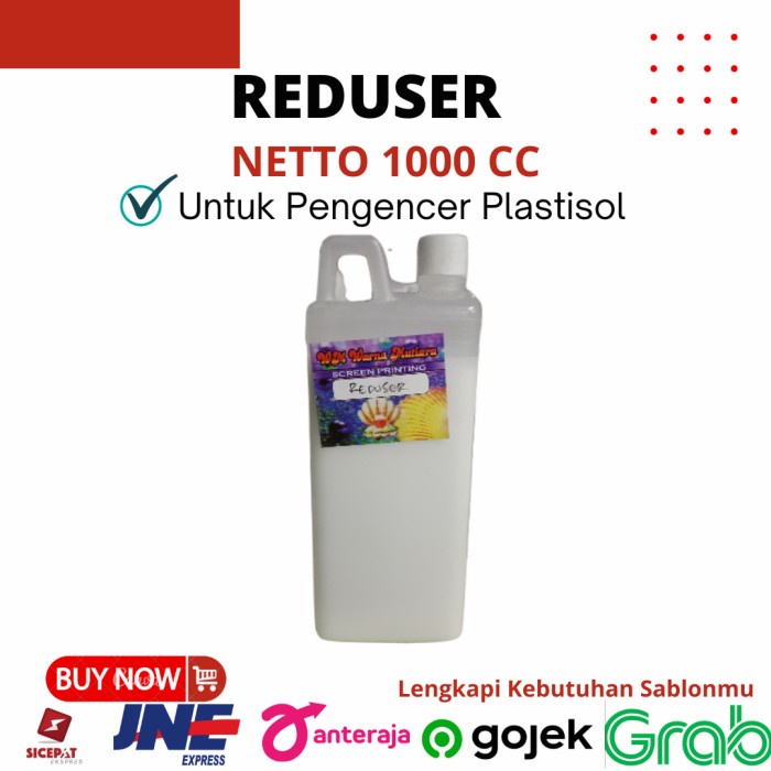 

Terlaris Reducer/Reduser Untuk Pengencer Tinta Sablon Plastisol 1Liter