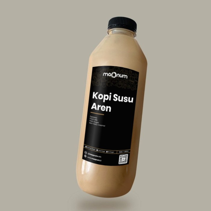 

Kopi Susu Gula Aren 1 Liter / Seliter / Literan