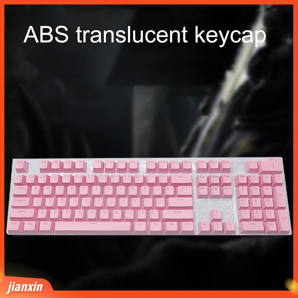 [Jianxin] 104Pcs Anti-skid Backlit ABS Keycaps Mechanical Keyboard Key Caps for PC Computer