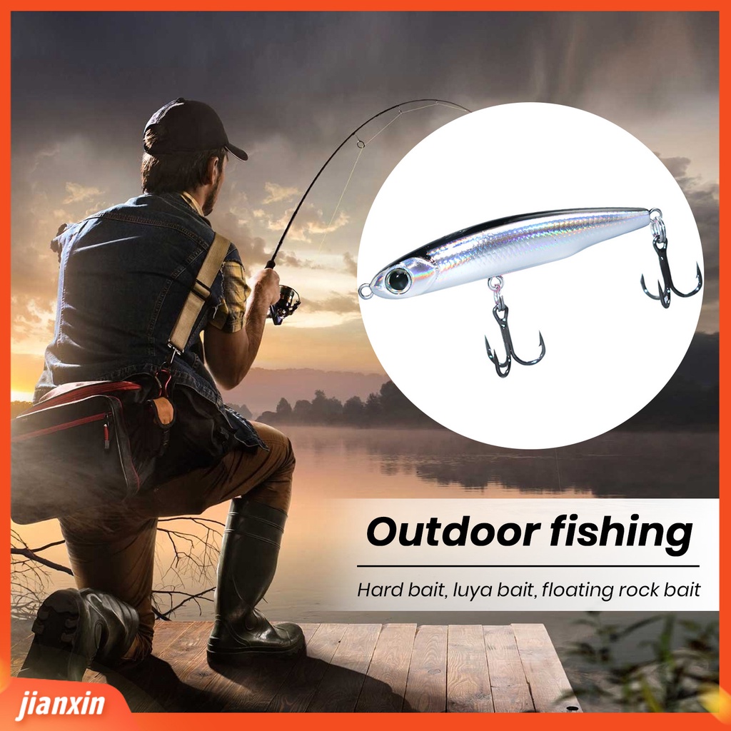 [Jianxin] 8.3g/12g/17g Umpan Bionik Simulasi Kait Treble Menggoda Realistis Angling Pensil Tenggelam Mikro Umpan Jalan Memancing Luar Ruangan