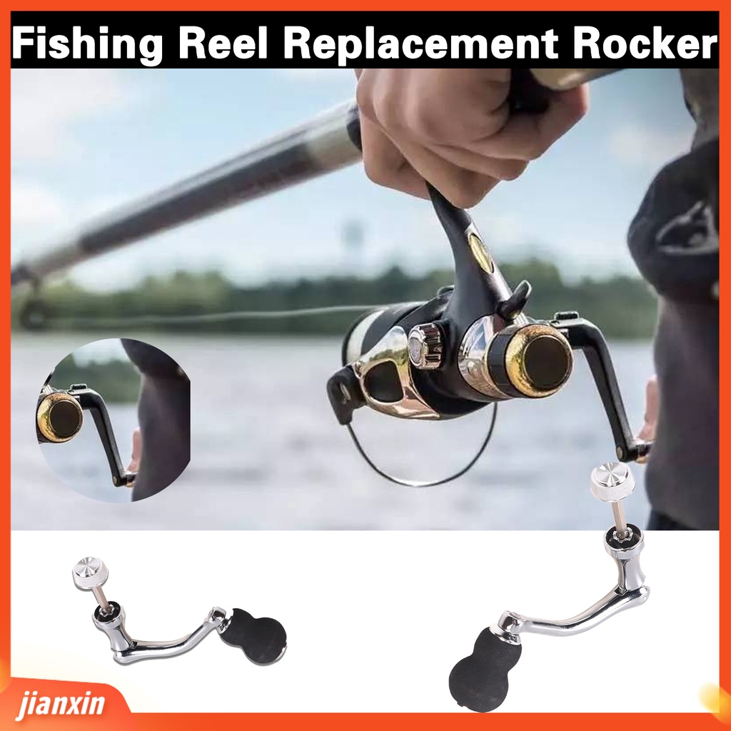 [Jianxin] fishing Rocker Anti-Oksidasi Non-slip Nyaman Grip Stabilitas Tinggi Angling Metal Fishing Reel Modifikasi Rocker Memancing Luar Ruangan