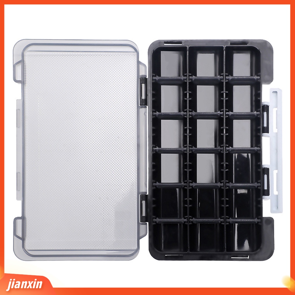[Jianxin] fishing Gear Box Multifungsi Penutup Transparan Tahan Air Multi-grid Kapasitas Besar Toko Umpan Portable Memancing Aksesoris Hook Kotak Penyimpanan Alat Angling Aksesoris