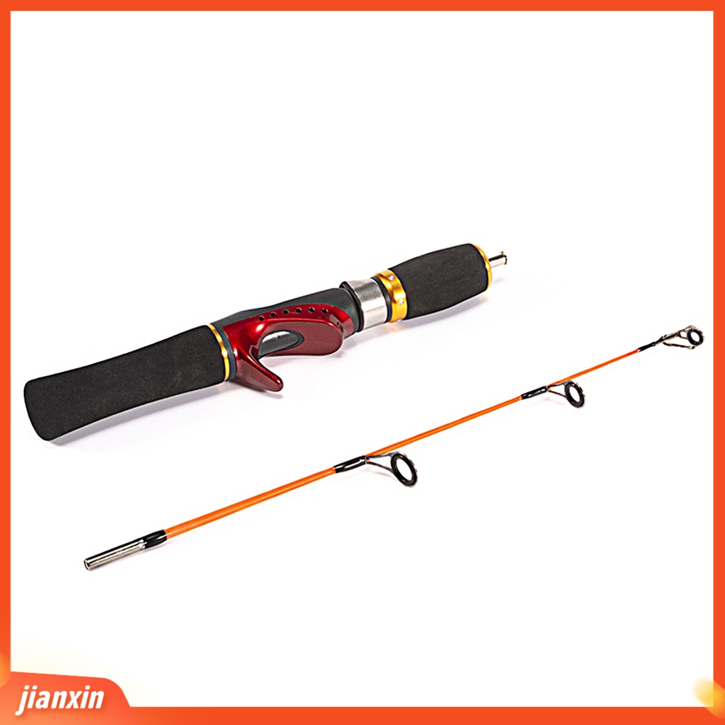 [Jianxin] 1 Set Kokot Udang Teleskopik Kekuatan Tinggi Memancing Outdoor 52 cm Serat Kaca Es Lalat Pancing Alat Pancing