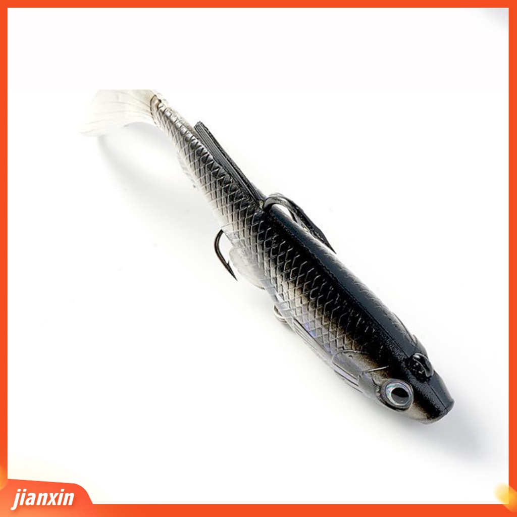 [Jianxin] Umpan Pancing Tiruan Bentuk Ikan Ekor T Bahan Metal 12.5g 8cm Dengan Jig Head