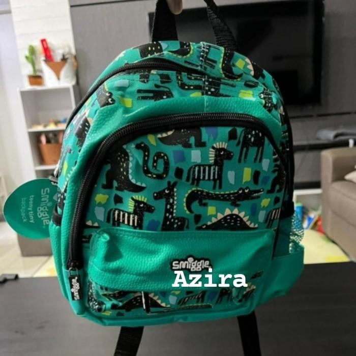 Smiggle Backpack Original Teeny Tini Dino- Tas Anak Playgroup Dan Tk