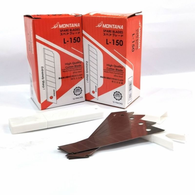 

Isi Ulang Kater / Montana Cutter Blade Refill Isi Pisau Pemotong L-150 1 Tube isi 5 Pcs