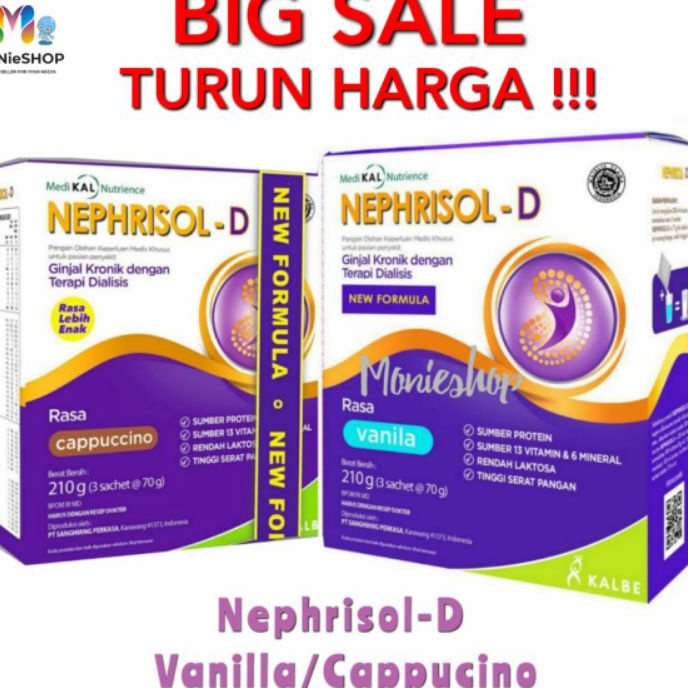 

Terbaru 12.12 NEPHRISOL-D 231GR NEPHRISOL DIALISIS Vanilla Cappucino !