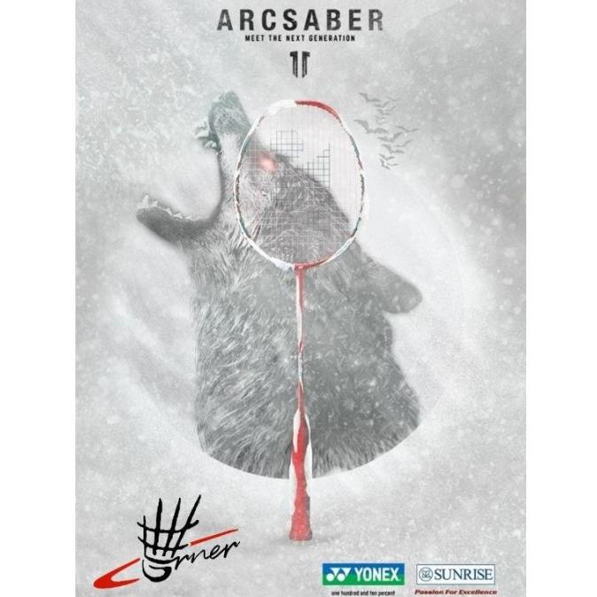Raket Badminton Yonex Arcsaber 11 New Colour Metallic Red Original Sp Nadinealmirastore