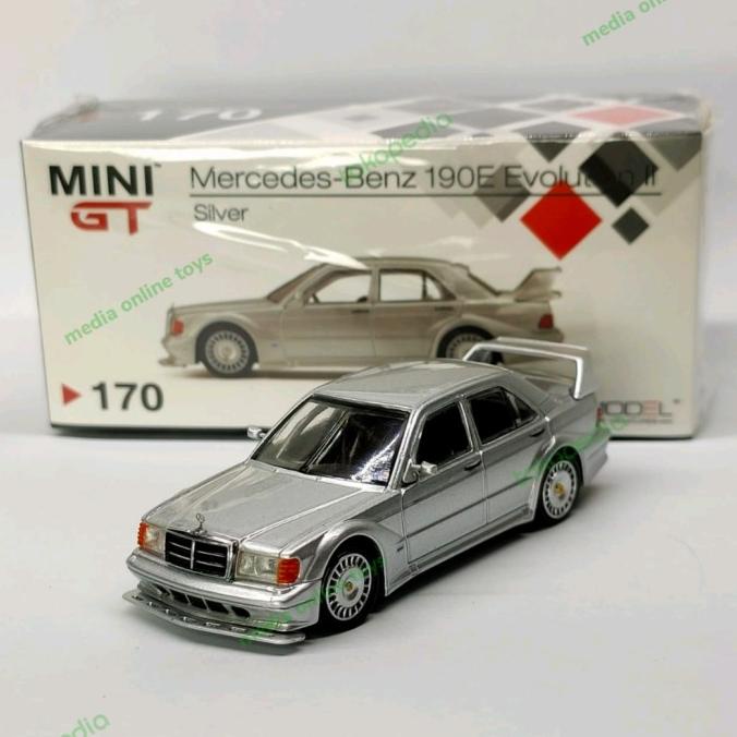 diecast minigt mercedes bens 190E evolution silver