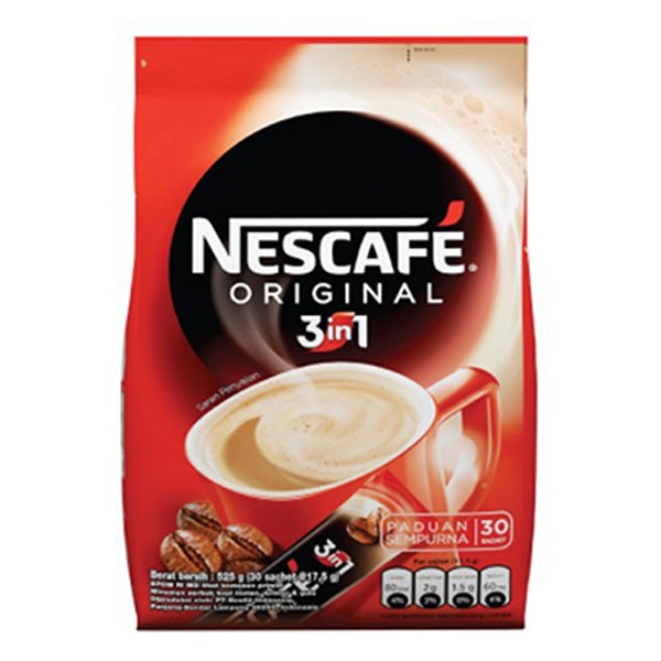 

NESCAFE 3IN1 ORIGINAL ISI 30 SACHET X 17.5 GR - KOPI