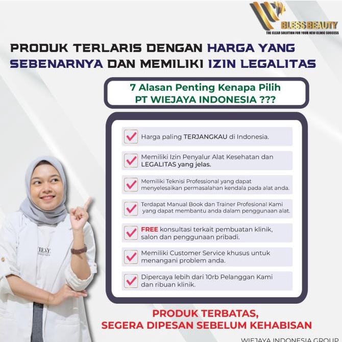 Alat Hf Facial Portable Alat Hight Frequency Facial Hf 4 fungsi New