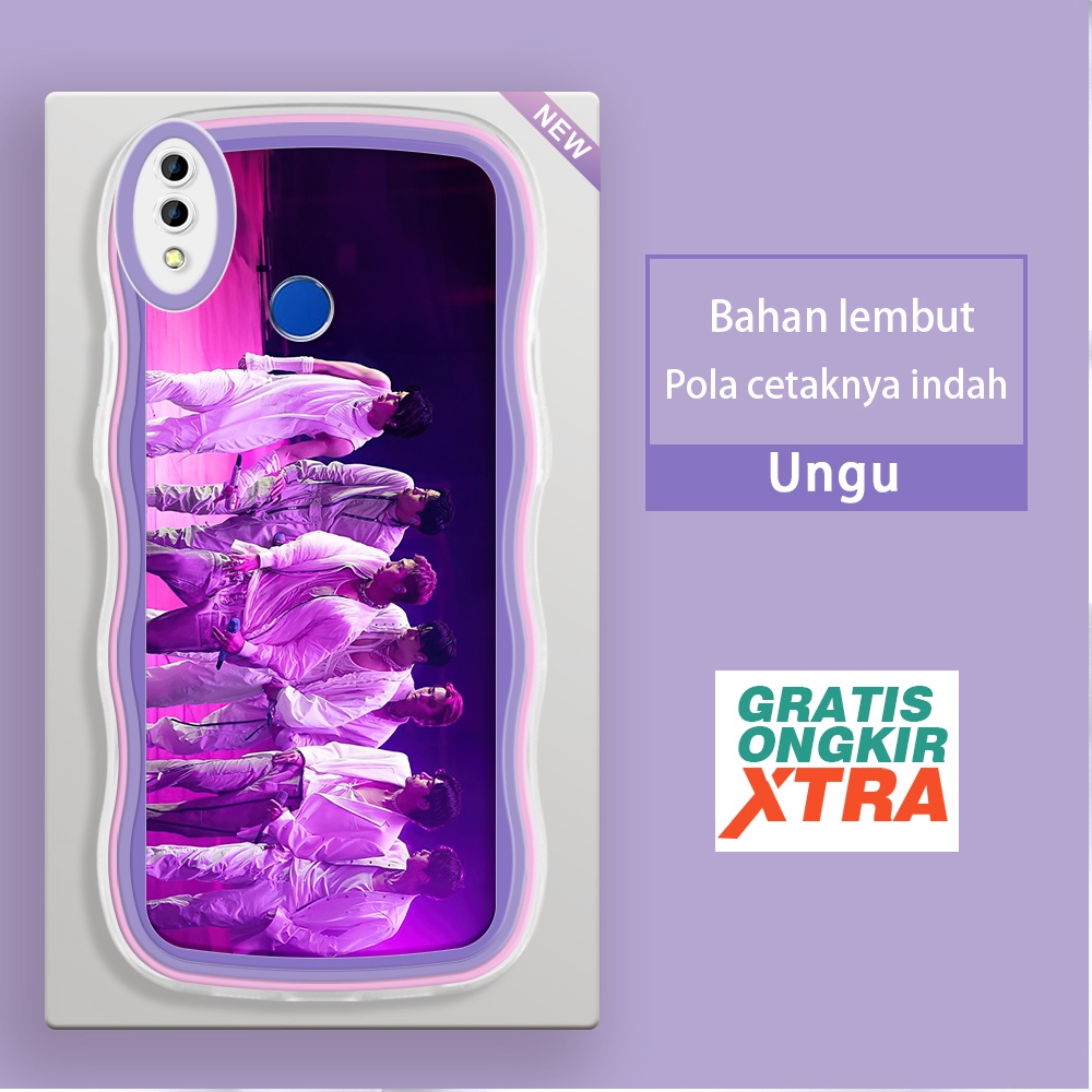 Mulia Realme 3 pro C1 C2  Casing Ponsel  Konser BTS Korea  warna-warni gelombang batas sofe Case jel