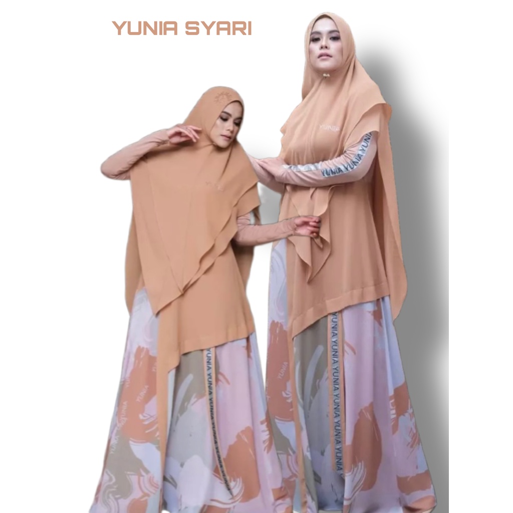 YUNIA SYARI I BAJU SET SYARI I DIMENSI SERIES I BAJU MUSLIMAH I DRESS SYARI