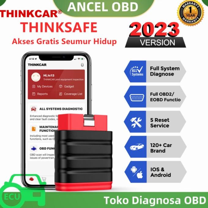 Bahasa IndonesiaThinkcar Thinksafe Jobd/Eobd/Obd2 Scanner Mobil Pengiriman Cepat