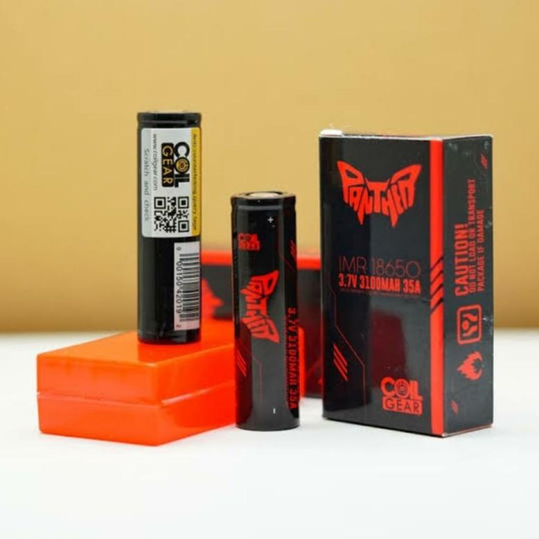 DYG073 Original Batre CoilGear 18650 Yellow 3000mAh 40A & Red Panther 3100mAh 35A - KDEST - Battery 
