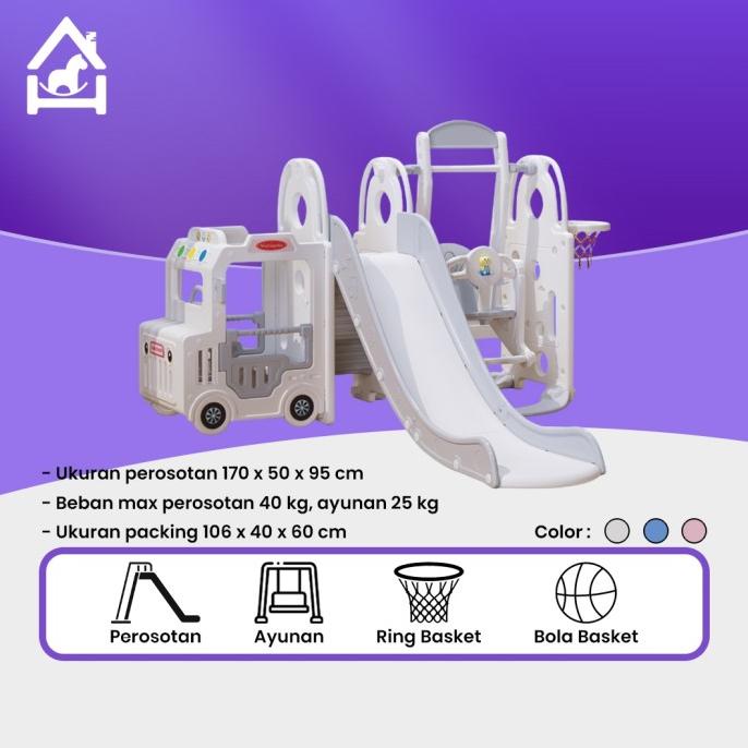 Trend Produk Perosotan Prosotan Anak Tayo Perosotan Mobil 4 In 1 Murah Wm19090