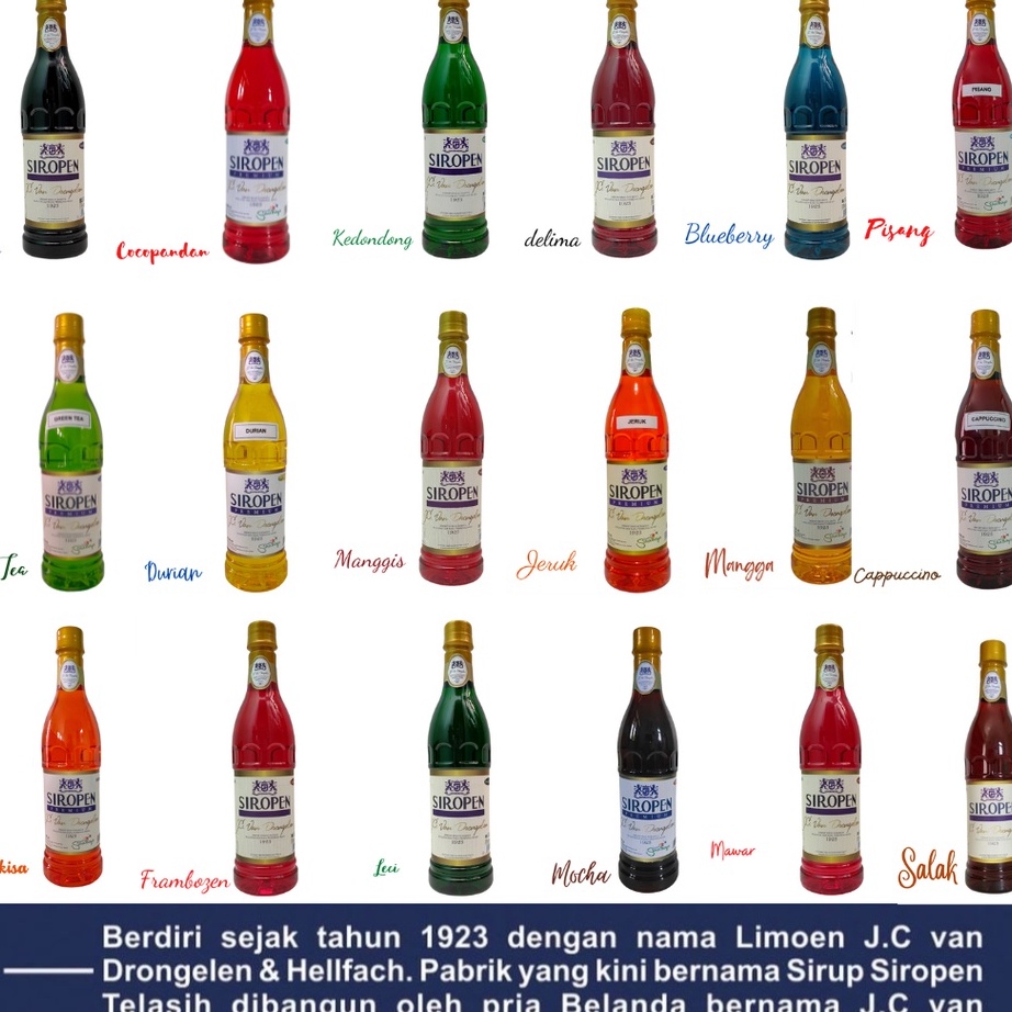 

↕Bestseller 9QQIN Siropen Premium 700ml Sirup Restoran Cafe Aneka Rasa W100 ➜Stock Banyak