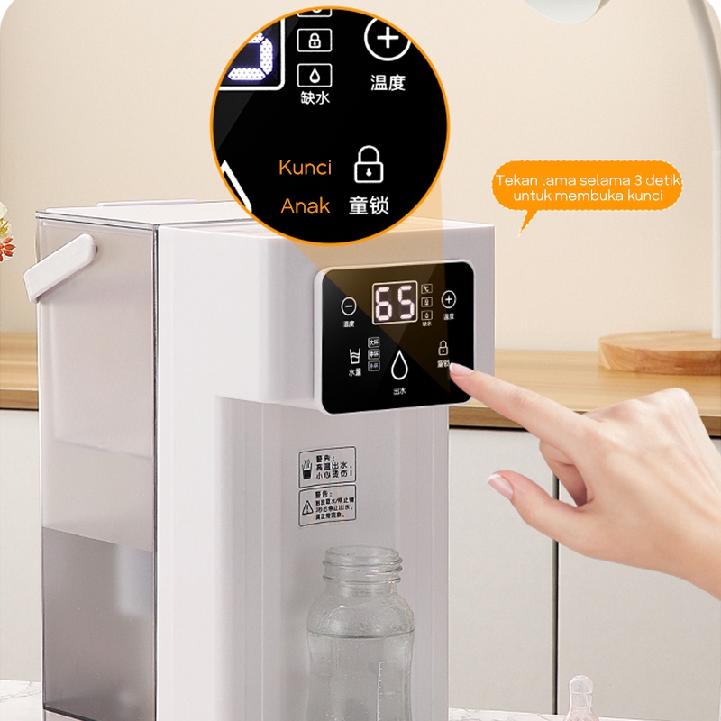 3L Water Instant Dispenser Panel LCD / Dispenser Air Instan / Dispenser Air Instan Pemanas Kecil Rumah Tangga / Hot Water Dispenser