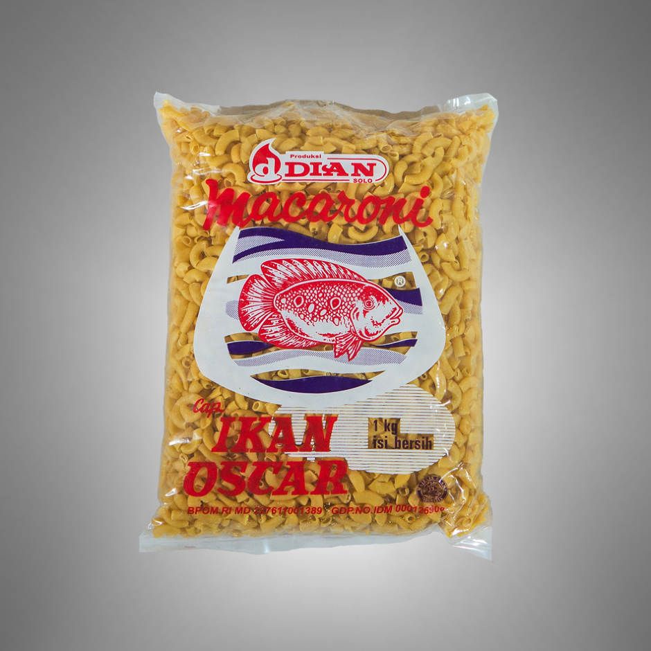 

MAKARONI CAP IKAN OSCAR MACARONI 1000GR 1 KG