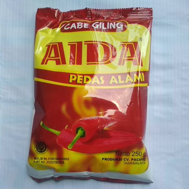 

AIDA BUMBU TABUR INSTANT CABE BUBUK CABAI PEDAS 250 GRAM