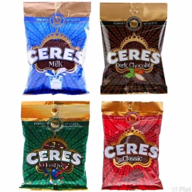 

CERES HAGELSLAG CLASSIC FESTIVE WARNA WARNI MILK DARK CHOCOLATE 80 GRAM - MEISES MESES COKLAT TABUR