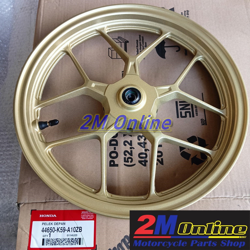 44650K59A10ZB Velg CW Vario 150 Depan Gold Ori AHM