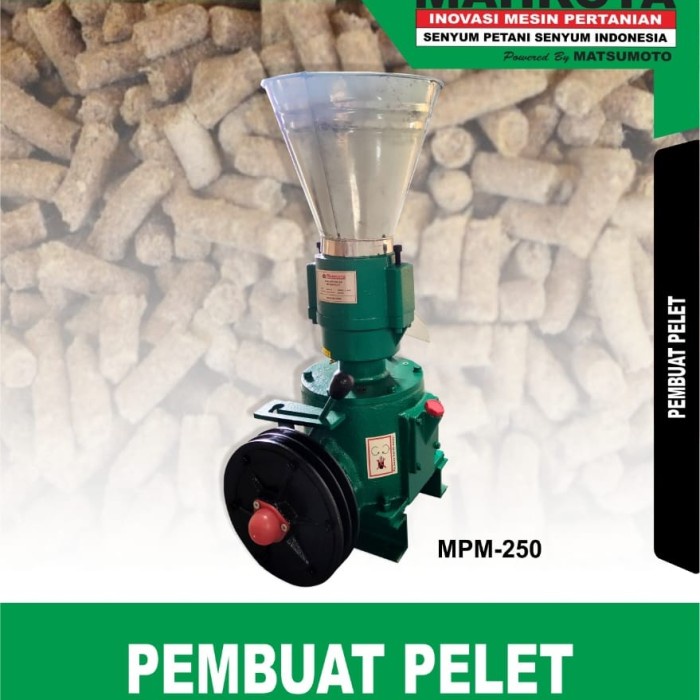 MESIN CETAK PELET MAHKOTA MPM 250 / MESIN PEMBUAT PELET 250 BARU